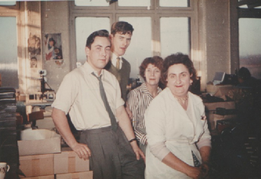 Dad with colleagues at Charles Clay and Sons.